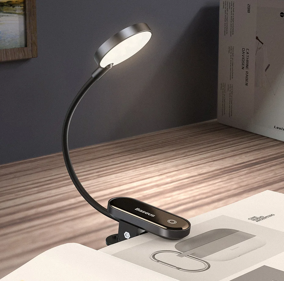 Baseus Book Light USB Led Rechargeable Mini Clip-On Desk Lamp Light Flexible Nightlight Reading Lamp for Travel Bedroom Book
Baseus Book Light USB Led Rechargeable Mini Clip-On Desk Lamp Light Flexible Nightlight Reading Lamp for Travel Bedroom Book