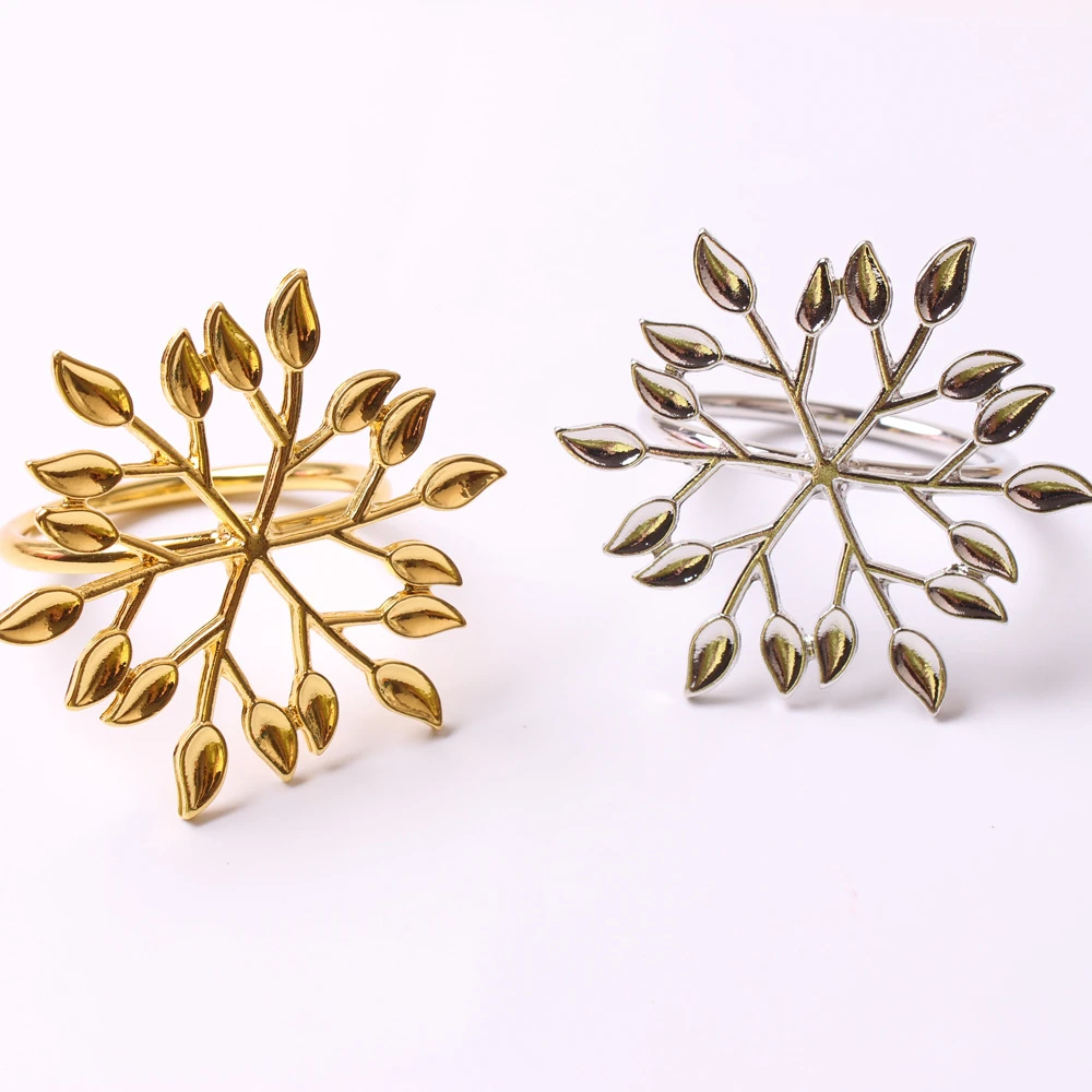 12PCS/Metal Christmas Series Creative Snowflake Napkin Ring Desktop Decoration For Christmas Family Party Reception
12PCS/Metal Christmas Series Creative Snowflake Napkin Ring Desktop Decoration For Christmas Family Party Reception