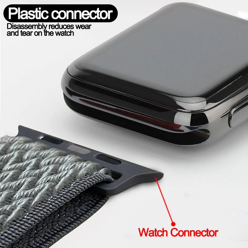 Sport Nylon Strap For Apple Watch 4 3 2 band 40mm 44mm Adjustable Elastic Wristband bracelet For iWatch Series SE 6 5 38mm 42mm
Sport Nylon Strap For Apple Watch 4 3 2 band 40mm 44mm Adjustable Elastic Wristband bracelet For iWatch Series SE 6 5 38mm 42mm