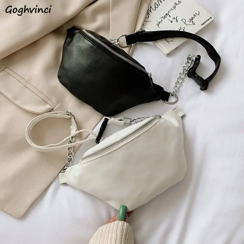 Women Waist Packs PU Leather Simple Large Capacity All-match Chain Leisure Trendy Fanny Pack Ladies Portable Chic Crossbody New
Women Waist Packs PU Leather Simple Large Capacity All-match Chain Leisure Trendy Fanny Pack Ladies Portable Chic Crossbody New