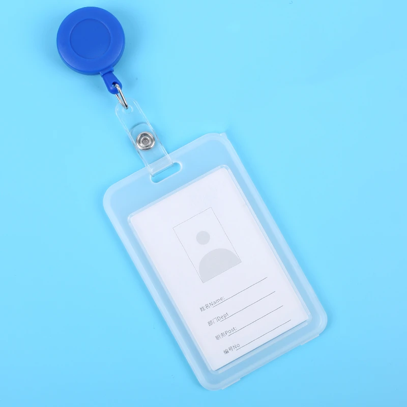 Plastic ID Card Holder Badge with Retractable Reel Factory Company Employee's Carrd Cover Case Office Staff Bus Card Sleeve Clip
Plastic ID Card Holder Badge with Retractable Reel Factory Company Employee's Carrd Cover Case Office Staff Bus Card Sleeve Clip