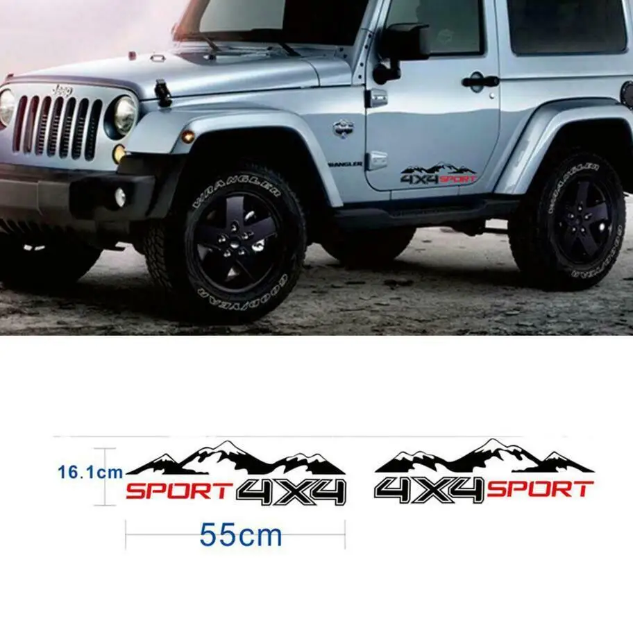 2PCS Pickup Truck Decor Sticker Mountains 4X4 Off Road Graphics Car Tail Gate Vinyl Decal For Ford Range Auto Accessories
2PCS Pickup Truck Decor Sticker Mountains 4X4 Off Road Graphics Car Tail Gate Vinyl Decal For Ford Range Auto Accessories