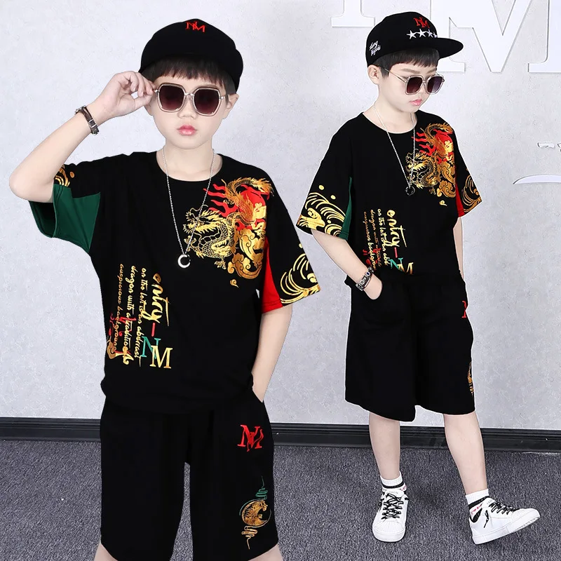 Summer Boys Clothes Casual Children Clothing Sets Short Sleeve Cartoon Cotton T Shirt + Shorts Kids Sports Suit For baby Boys
Summer Boys Clothes Casual Children Clothing Sets Short Sleeve Cartoon Cotton T Shirt + Shorts Kids Sports Suit For baby Boys