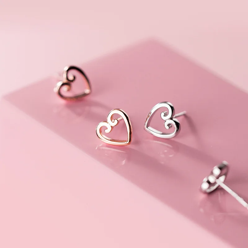 La Monada Hollow Heart Minimalist Sterling Silver Stud Earrings Women Fine In 925 Silver Jewelry Woman Earrings Stud Silver 925
La Monada Hollow Heart Minimalist Sterling Silver Stud Earrings Women Fine In 925 Silver Jewelry Woman Earrings Stud Silver 925