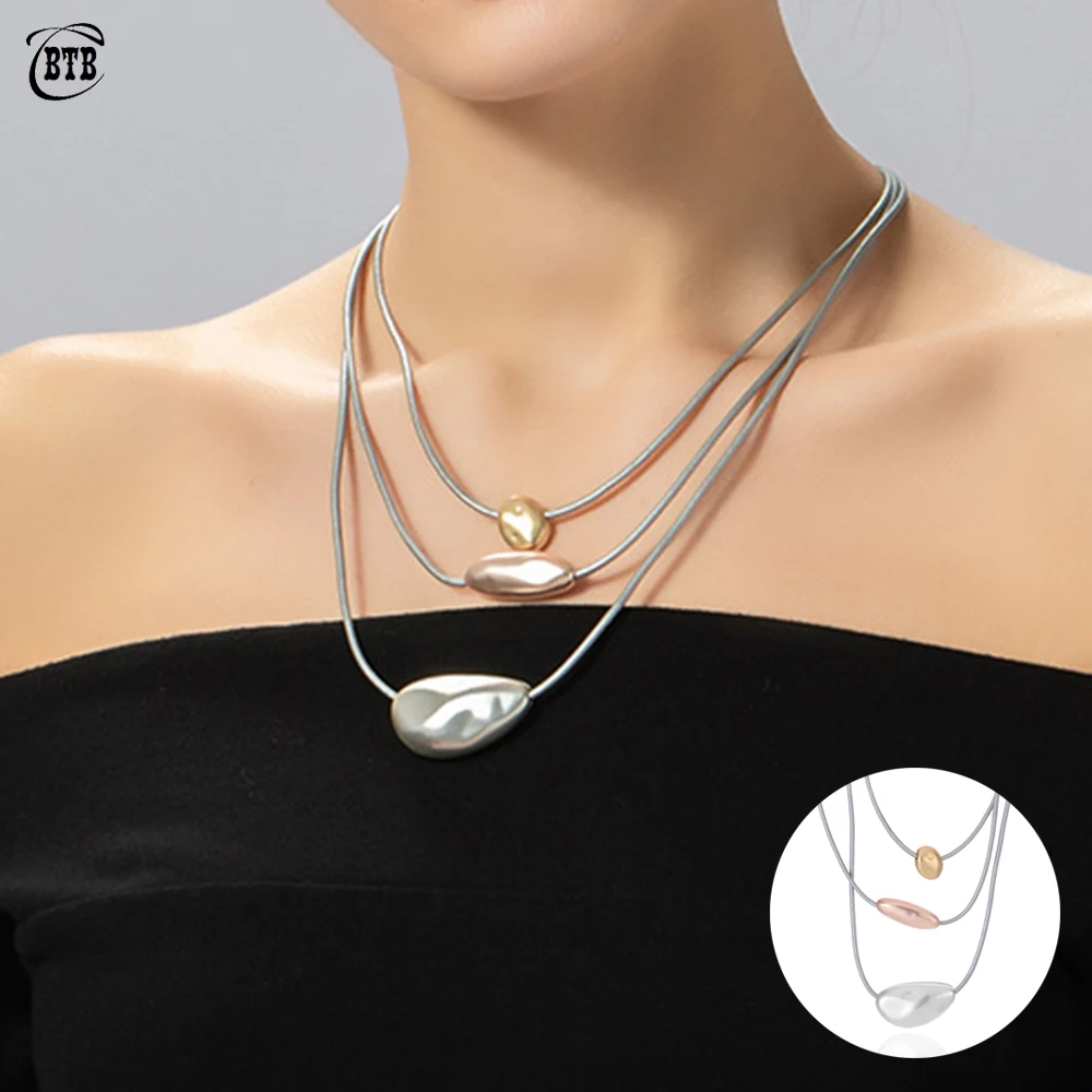 Fashion Multi-layer Leather Rope 925 Silver Necklace Engagement Banquet Boutique Jewelry Aesthetics Accessories Gifts for Women
Fashion Multi-layer Leather Rope 925 Silver Necklace Engagement Banquet Boutique Jewelry Aesthetics Accessories Gifts for Women