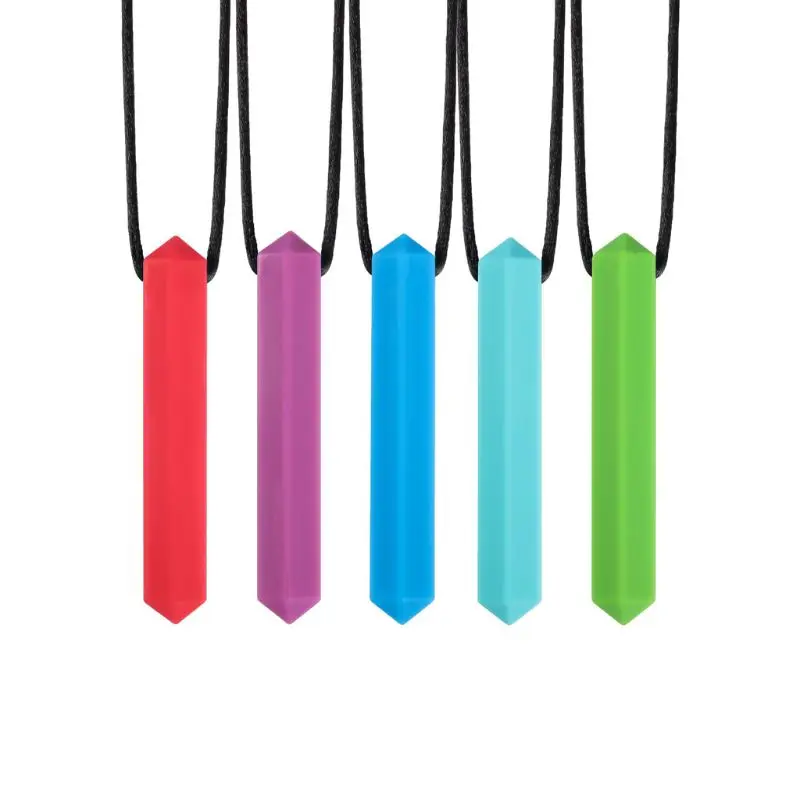 Sensory Crayon Teether Necklace Tools for Autism and Teething Kids Silicone Chewy Toys Chewing Pendant for Boys & Girls H
Sensory Crayon Teether Necklace Tools for Autism and Teething Kids Silicone Chewy Toys Chewing Pendant for Boys & Girls H