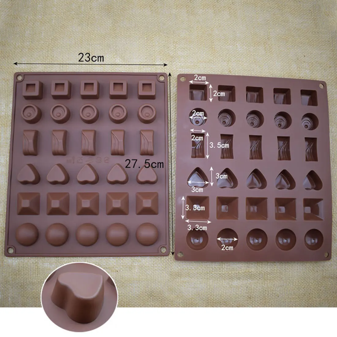 Creative Silicone Mold 3D Heart Shaped Mold Fruit Chocolate Candy Biscuit Baking Fudge Mold Cake Decoration Tool Kitchen Mold
Creative Silicone Mold 3D Heart Shaped Mold Fruit Chocolate Candy Biscuit Baking Fudge Mold Cake Decoration Tool Kitchen Mold