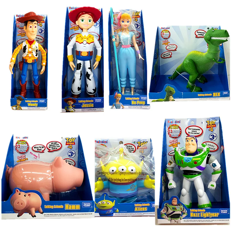 Семейная кукла Вуди Бо Peep Buzz Lightyear Alien Rex Hamm говорящие друзья аниме игрушка