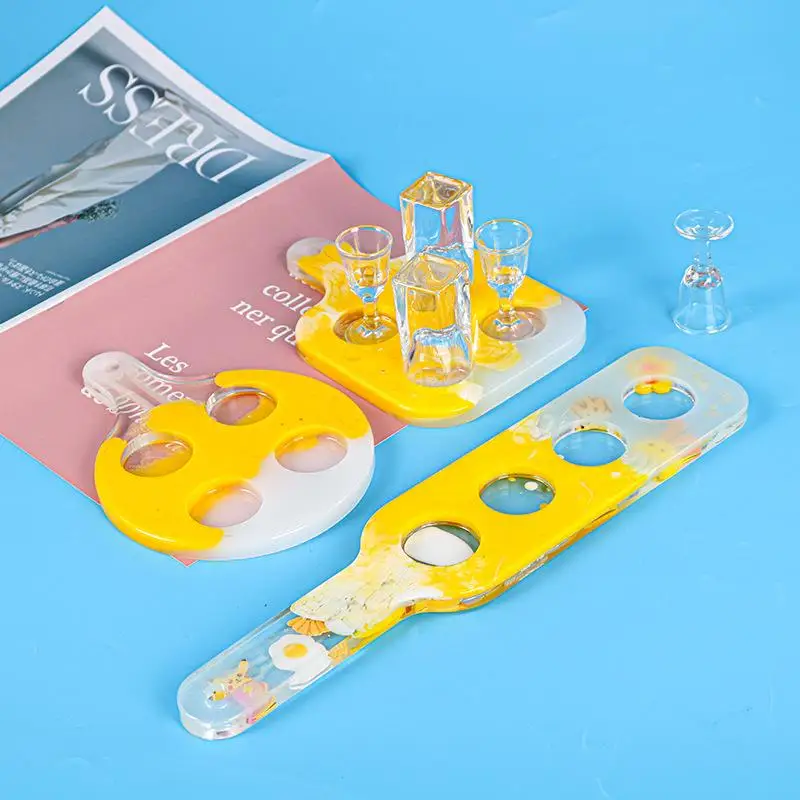 DIY Wine Glass Cup Tray Coaster Silicone Mold Handmade Crystal Epoxy Resin Mold Cup Tray Pad Cup Storage Home Table Decoration
DIY Wine Glass Cup Tray Coaster Silicone Mold Handmade Crystal Epoxy Resin Mold Cup Tray Pad Cup Storage Home Table Decoration