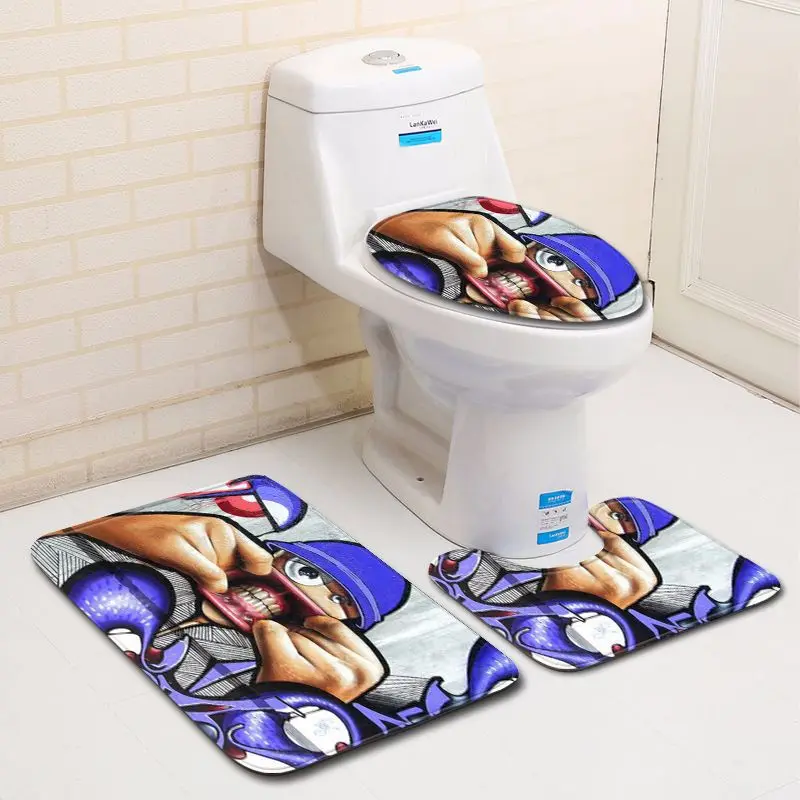 Zeegle 3pcs Bathroom Shower Water Absorption Rug Halloween Non-Slip Toilet Mat Lid Toilet Cover Mat Toilet Rug Floor Carpet
Zeegle 3pcs Bathroom Shower Water Absorption Rug Halloween Non-Slip Toilet Mat Lid Toilet Cover Mat Toilet Rug Floor Carpet