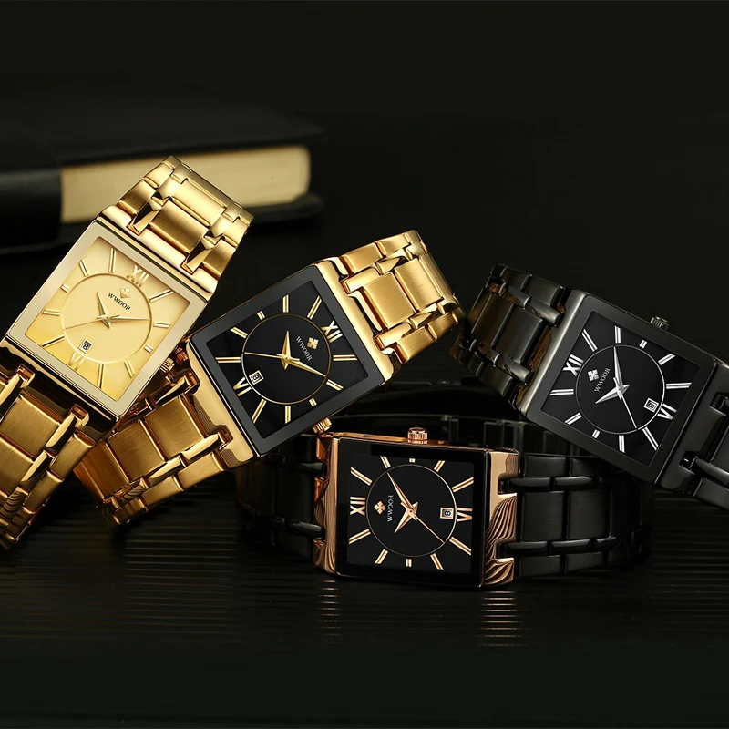 Relogio Masculino WWOOR Gold Watch Men Square Mens Watches Top Brand Luxury Golden Quartz Stainless Steel Waterproof Wrist Watch
Relogio Masculino WWOOR Gold Watch Men Square Mens Watches Top Brand Luxury Golden Quartz Stainless Steel Waterproof Wrist Watch