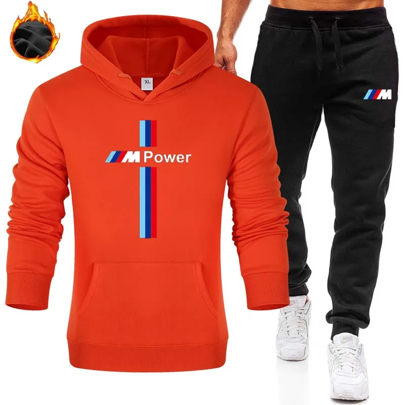 New Men Hoodies Suit BMW M5 Tracksuit Sweatshirt Suit Fleece Hoodie+Sweat Pants Jogging Homme Pullover 3XL Sporting Suit Male
New Men Hoodies Suit BMW M5 Tracksuit Sweatshirt Suit Fleece Hoodie+Sweat Pants Jogging Homme Pullover 3XL Sporting Suit Male