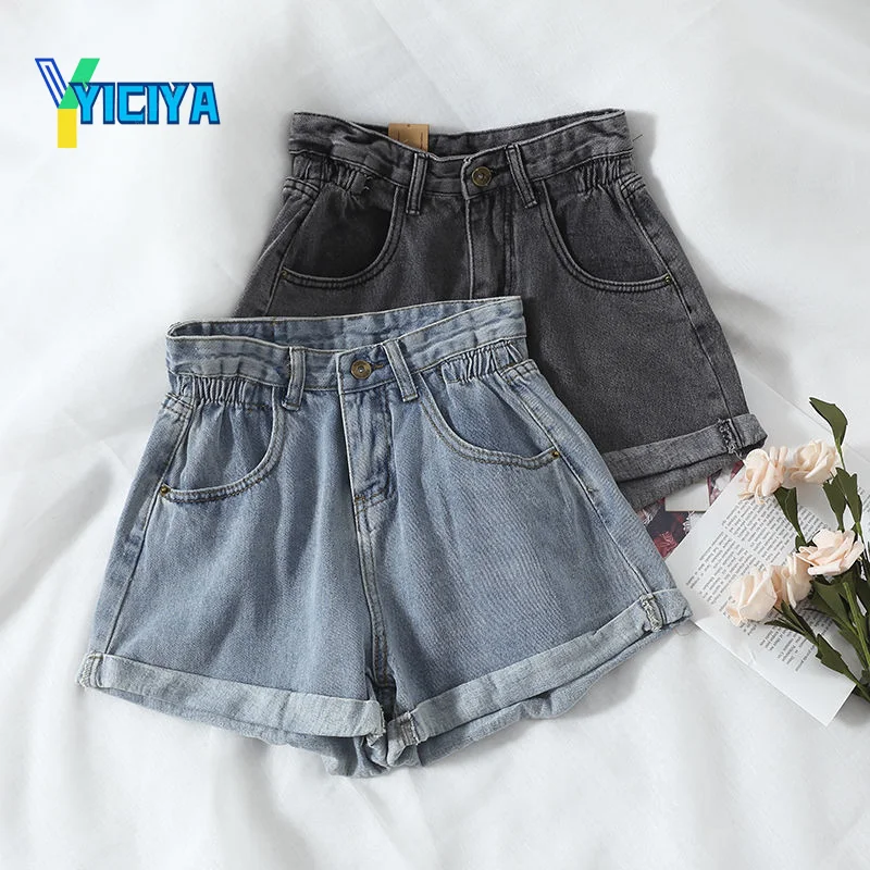 YICIYA Summer High Waist Denim Shorts Women Casual Loose Ladies Fashion Plus Size Elastic Waist Wide Leg Short Jeans Female,met
YICIYA Summer High Waist Denim Shorts Women Casual Loose Ladies Fashion Plus Size Elastic Waist Wide Leg Short Jeans Female,met