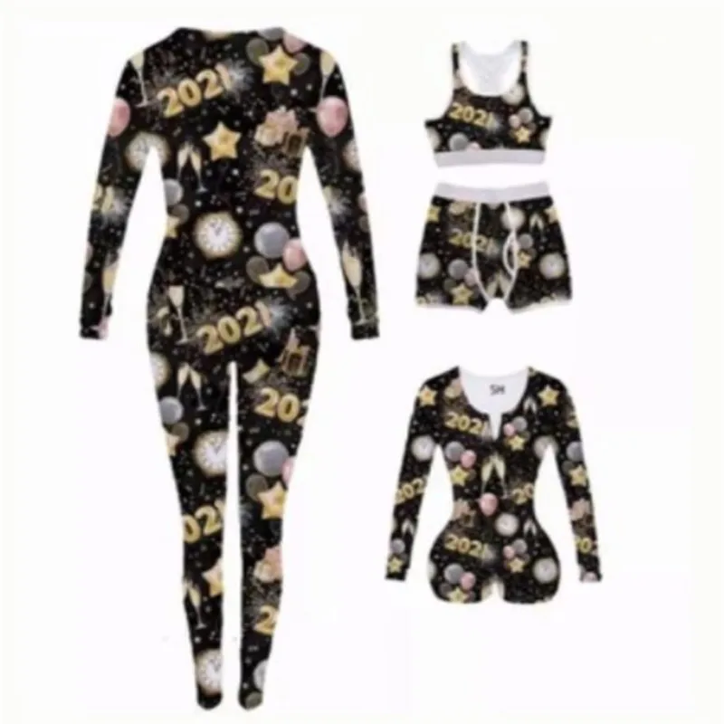 Jumpsuit Women One-Piece Bodysuit Women Sexy Rompers Pajamas Suit Long-Sleeved Button Printing Casual New Year Printed Jumpsuit
Jumpsuit Women One-Piece Bodysuit Women Sexy Rompers Pajamas Suit Long-Sleeved Button Printing Casual New Year Printed Jumpsuit