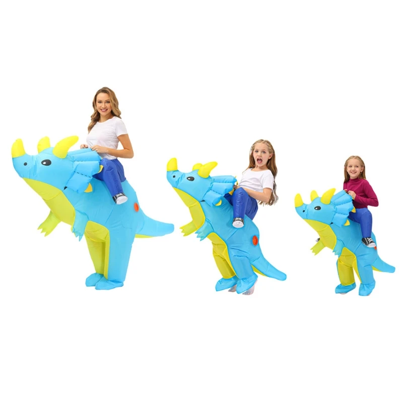 Inflatable Triceratops Dinosaur Costume Kids Children Adults Funny Blow up Outfit Halloween Party Cosplay Fancy Dress Props
Inflatable Triceratops Dinosaur Costume Kids Children Adults Funny Blow up Outfit Halloween Party Cosplay Fancy Dress Props