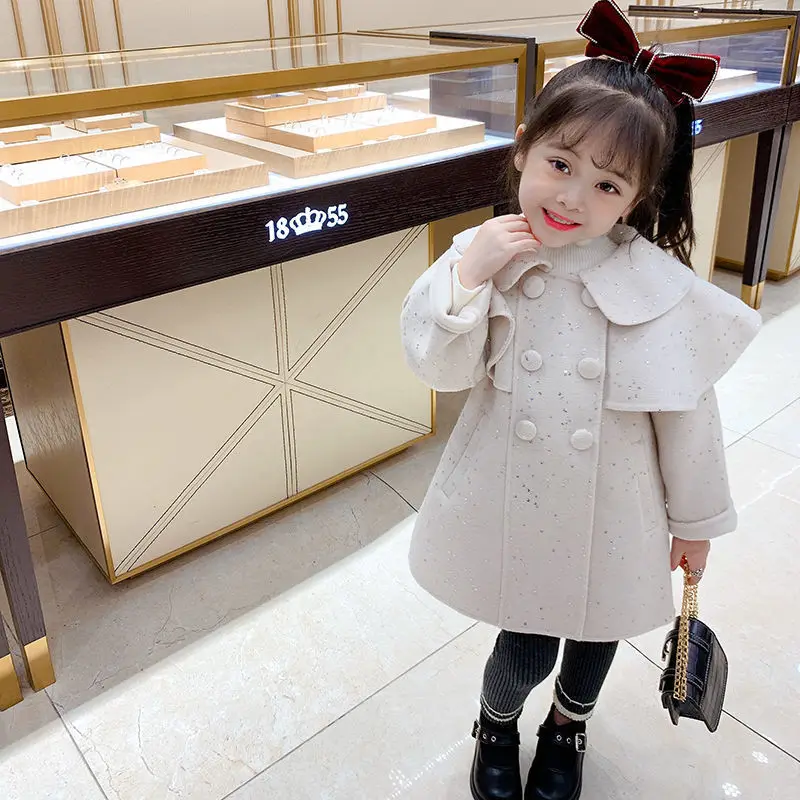 Girls Baby's Woolen Coat Jacket Outwear 2021 Princess Thicken Autumn Winter Hooded Keep Warm Button Children's Clothing
Girls Baby's Woolen Coat Jacket Outwear 2021 Princess Thicken Autumn Winter Hooded Keep Warm Button Children's Clothing