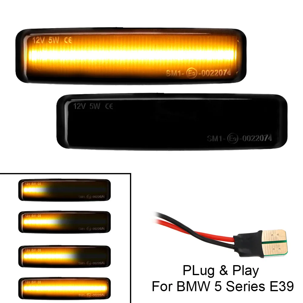 Flowing Sequential Lamp Dynamic LED Side Marker Lights Blinker Indicator For BMW 5 Series E39 Mod BJ 12/95-6/03 Turn Signal
Flowing Sequential Lamp Dynamic LED Side Marker Lights Blinker Indicator For BMW 5 Series E39 Mod BJ 12/95-6/03 Turn Signal
