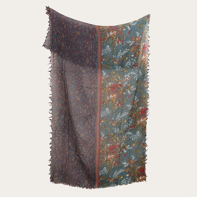 KMS fold printing boiled wool four-side loose beard scarf shawl Autumn and winter for Women 55*180CM/110G
KMS fold printing boiled wool four-side loose beard scarf shawl Autumn and winter for Women 55*180CM/110G