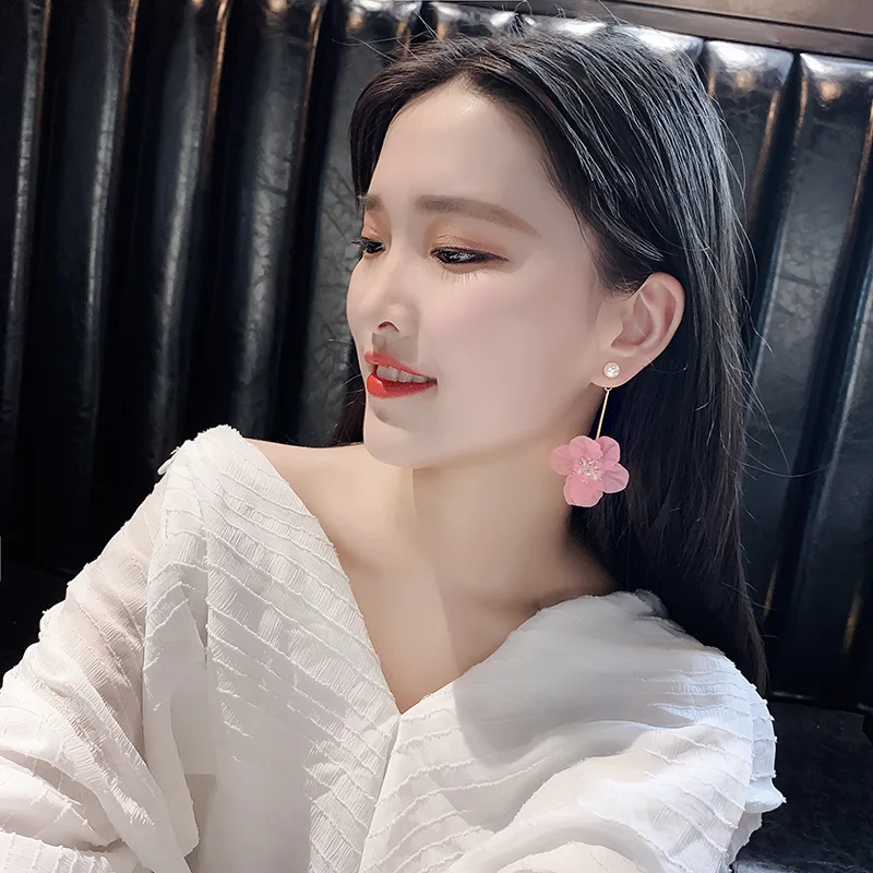 925 silver needle forest pink flower earrings Korean temperament long earrings exaggerated earrings earrings jewelry for women
925 silver needle forest pink flower earrings Korean temperament long earrings exaggerated earrings earrings jewelry for women