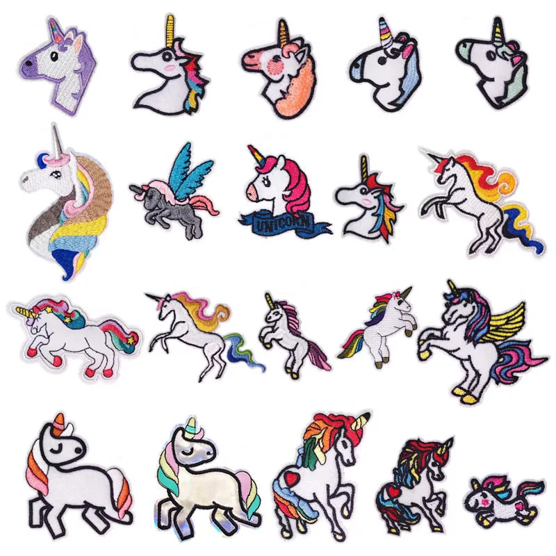 20PCS/set Unicorn Horse Rainbow Pegasus Pony Cartoon Decal Embroidered Iron on Patches for Clothing DIY Boys Girls Accessory
20PCS/set Unicorn Horse Rainbow Pegasus Pony Cartoon Decal Embroidered Iron on Patches for Clothing DIY Boys Girls Accessory