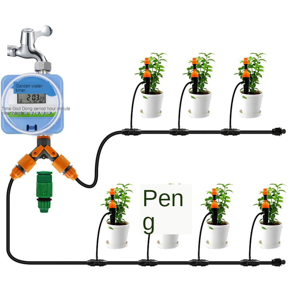 B-LIFE Automatic Watering System with Digital Timer Drip Irrigation Kits Garden Irrigation Equipment Distribution Tubing Hose
B-LIFE Automatic Watering System with Digital Timer Drip Irrigation Kits Garden Irrigation Equipment Distribution Tubing Hose