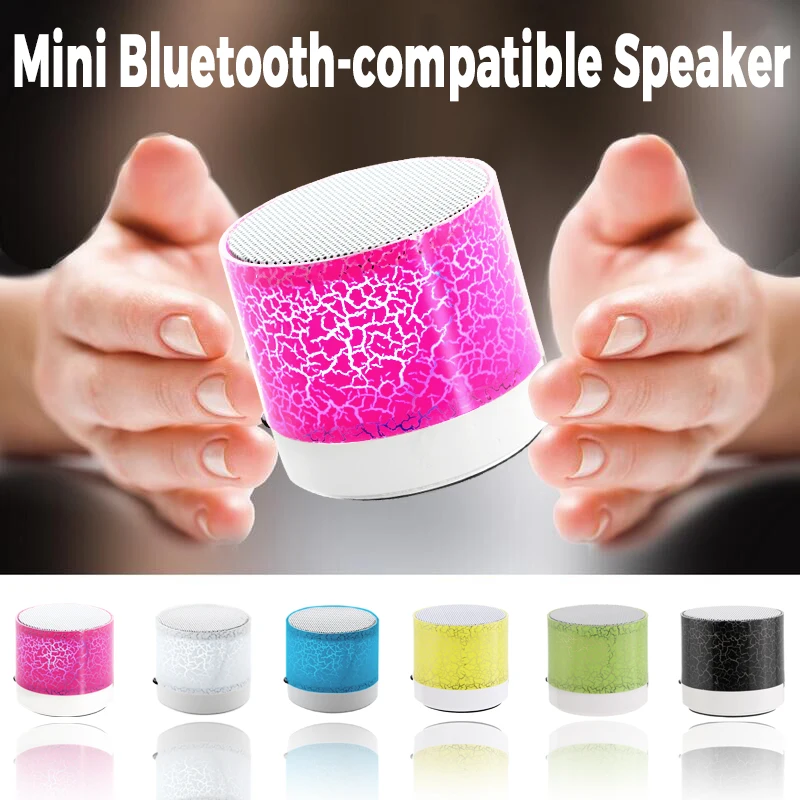 

A9 Bluetooth-compatible Speaker Mini Wireless Loudspeaker Crack LED TF USB Subwoofer Speakers MP3 Stereo Audio Music Player