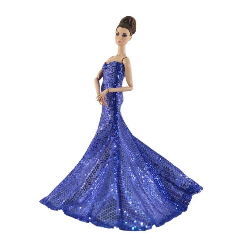 Handmade Blue Sequins Long Dress Outfit Set Clothes for Barbie 1/6 FR Fashion Royalty BJD Doll Accessories Girl Toys
Handmade Blue Sequins Long Dress Outfit Set Clothes for Barbie 1/6 FR Fashion Royalty BJD Doll Accessories Girl Toys
