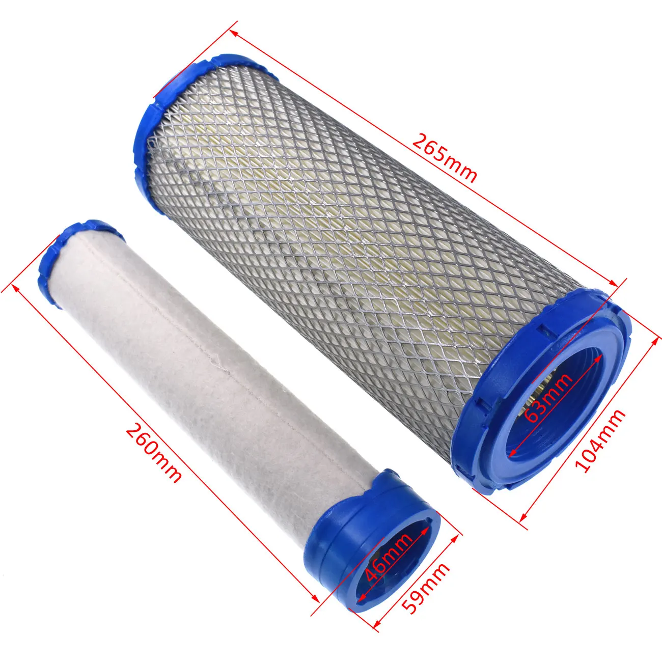 4Pcs Air & Pre Filter for KOHLER 25 083 02 JOHN DEERE M113621, K1211-82320 
4Pcs Air & Pre Filter for KOHLER 25 083 02 JOHN DEERE M113621, K1211-82320