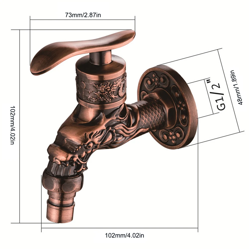 Waterfall Bathroom Sink Faucet Red Bronze in-Wall Zinc Alloy Quick-open Retro Thickened Faucet for Washing Machine Bathroom Sink
Waterfall Bathroom Sink Faucet Red Bronze in-Wall Zinc Alloy Quick-open Retro Thickened Faucet for Washing Machine Bathroom Sink
