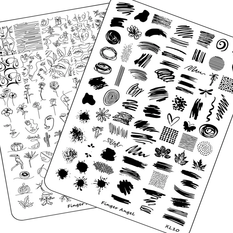 14.5X9.5 XL Big Square Nail Plate Image 2020 NEW Leaf Flowers Nail Art Templates Manicure Tool nail art stencils XL-04, 05,06-10
14.5X9.5 XL Big Square Nail Plate Image 2020 NEW Leaf Flowers Nail Art Templates Manicure Tool nail art stencils XL-04, 05,06-10