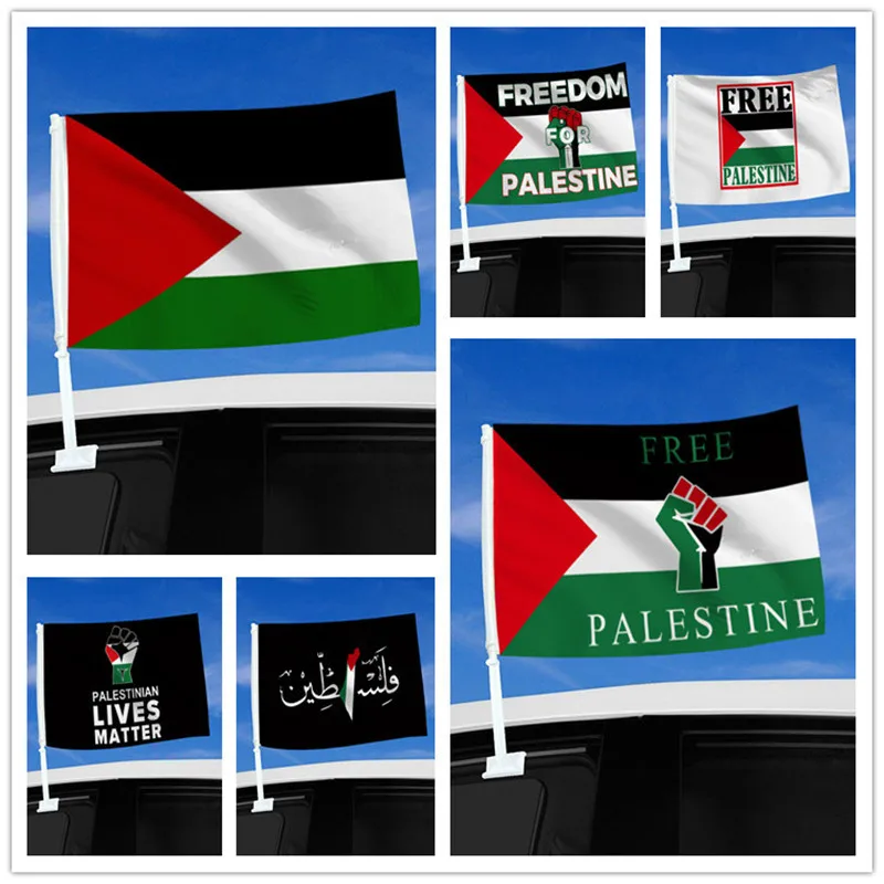 Palestine Car Flag 45*30cm Polyester Double Stitched Indoor Hung Banner Outdoor Garden Building Decor Palestine Flag Accessories
Palestine Car Flag 45*30cm Polyester Double Stitched Indoor Hung Banner Outdoor Garden Building Decor Palestine Flag Accessories