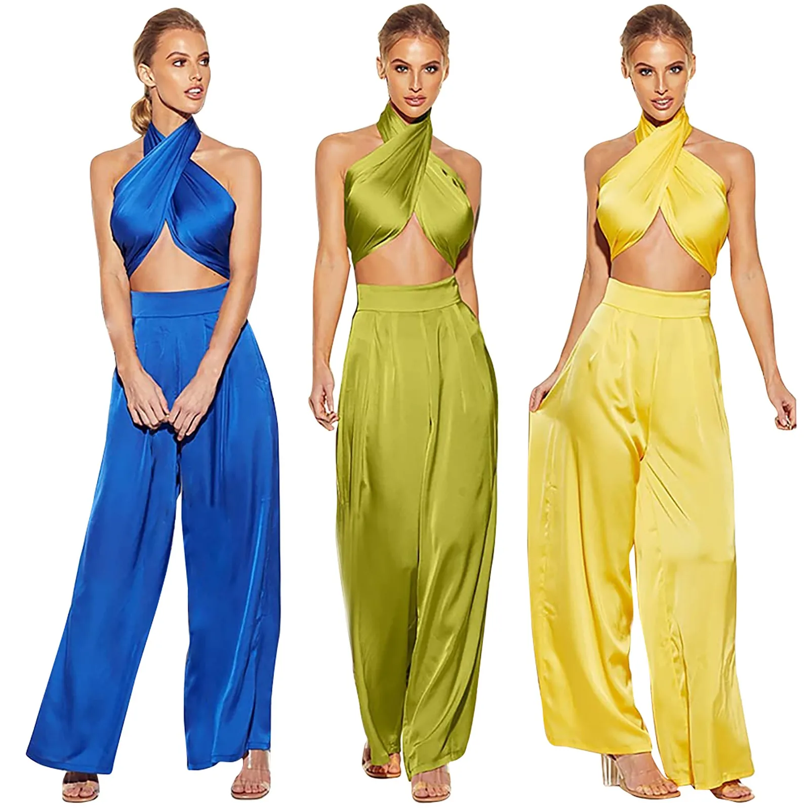 Women's Summer Elegant Two-piece Suit Bright Color Fashionable Wide-leg Pants Autumn Loose Casual High Waist Long Trousers
Women's Summer Elegant Two-piece Suit Bright Color Fashionable Wide-leg Pants Autumn Loose Casual High Waist Long Trousers