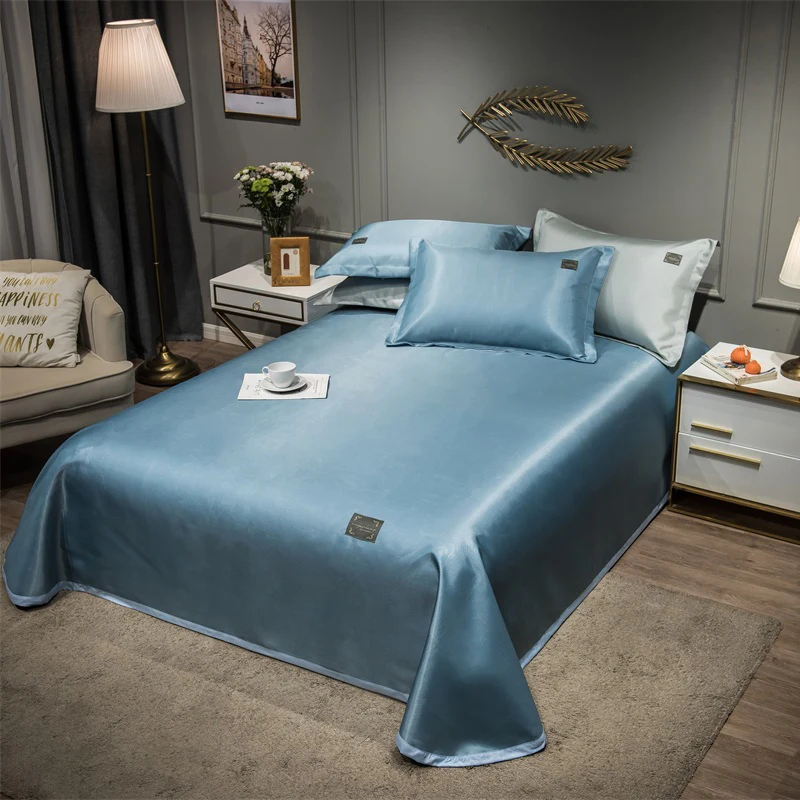 2021 Newest Products Pure Color Embroidered ice Silk Mat Bed Cover fitted sheet Pillowcases 3 pcs Luxury Bedding Light Blue
2021 Newest Products Pure Color Embroidered ice Silk Mat Bed Cover fitted sheet Pillowcases 3 pcs Luxury Bedding Light Blue