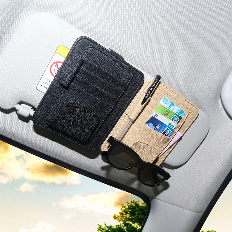 Fashion PU Car Sun Visor Card Package Holder Glasses Storage Pen Organizer Hanging Bag Auto Sunshade Accessories Pocket 3 Colors
Fashion PU Car Sun Visor Card Package Holder Glasses Storage Pen Organizer Hanging Bag Auto Sunshade Accessories Pocket 3 Colors