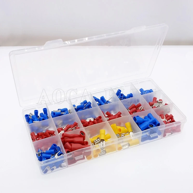 Free Shipping 330pcs Assorted Full Insulated Fork U-type Set Terminals Connectors Assortment Kit Electrical Crimp Spade Ring
Free Shipping 330pcs Assorted Full Insulated Fork U-type Set Terminals Connectors Assortment Kit Electrical Crimp Spade Ring