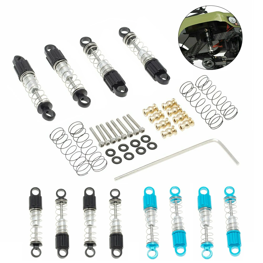 4Pcs Aluminum Shock Absorber Kit For Axial SCX24 90081 AXI00002 AXI00001 RC Car High Quality DIY Upgrade Parts Spare
4Pcs Aluminum Shock Absorber Kit For Axial SCX24 90081 AXI00002 AXI00001 RC Car High Quality DIY Upgrade Parts Spare
