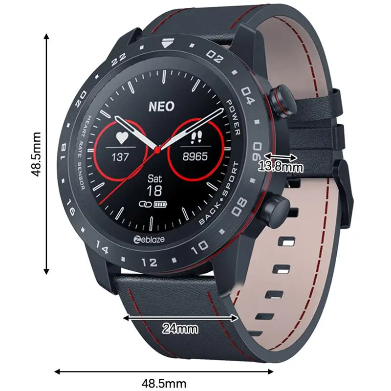 Zeblaze NEO 2 Smartwatch Bluetooth 5.0 Health&Fitness Waterproof Smart Watch Long Battery Life Sport Watch For Android/IOS
Zeblaze NEO 2 Smartwatch Bluetooth 5.0 Health&Fitness Waterproof Smart Watch Long Battery Life Sport Watch For Android/IOS