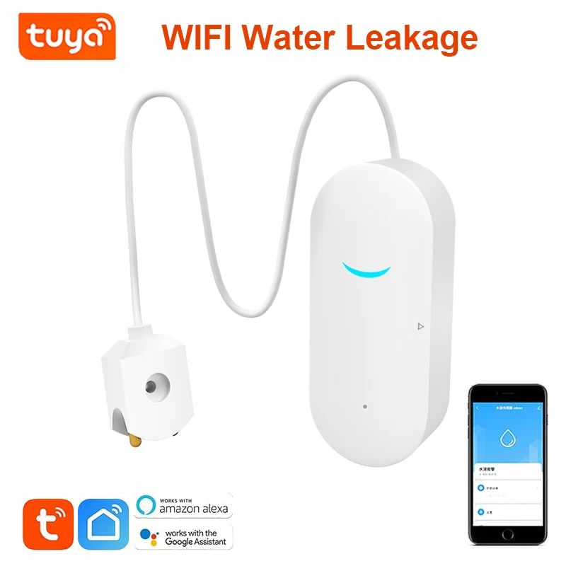 Tuya Smart Wifi Independent WIFI Water Leak Sensor Detector Water Leakage Alarm Flood Alert Overflow Smart Security Alarm System
Tuya Smart Wifi Independent WIFI Water Leak Sensor Detector Water Leakage Alarm Flood Alert Overflow Smart Security Alarm System