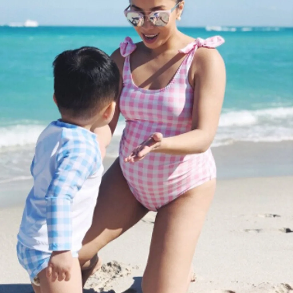 TELOTUNY Ladies Sling Sexy One Piece Plaid Swimsuit Maternity Women Lattice Print Bikinis Swimsuit Beachwear Pregnant Suit L0114
TELOTUNY Ladies Sling Sexy One Piece Plaid Swimsuit Maternity Women Lattice Print Bikinis Swimsuit Beachwear Pregnant Suit L0114