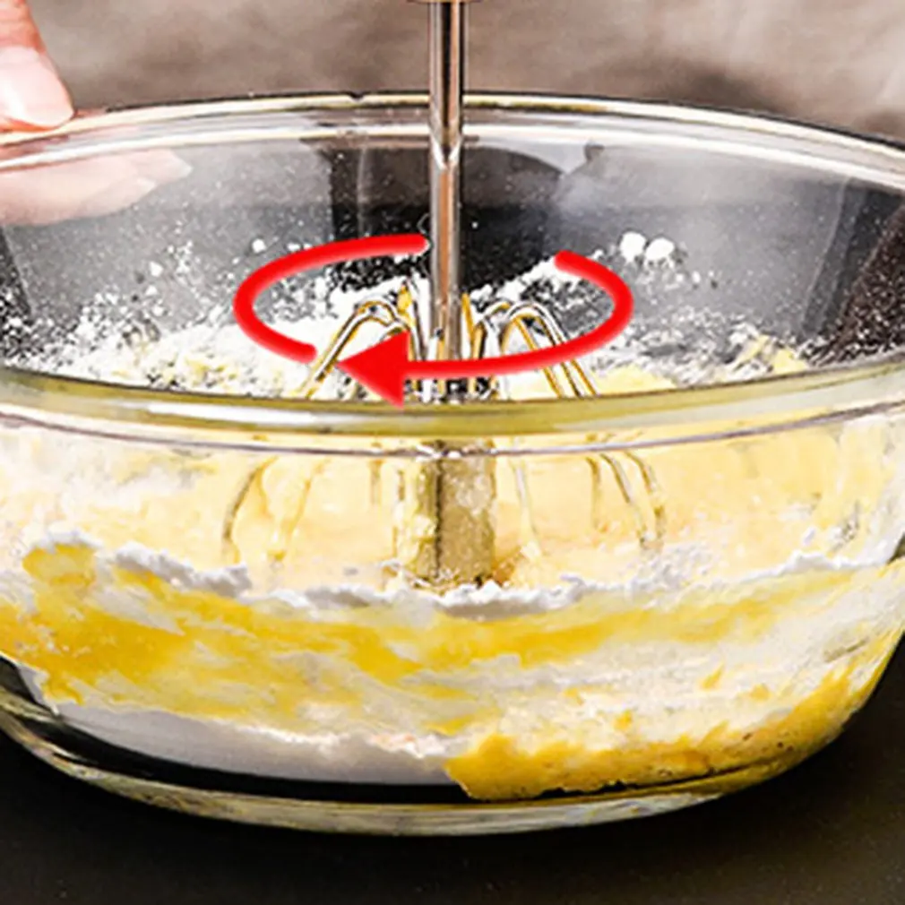 Semi-automatic Stainless Steel Balloon Wire Whisk Egg Beater Hand Push Mixer Baking Utensil Cream Mixer Kitchen Tools
Semi-automatic Stainless Steel Balloon Wire Whisk Egg Beater Hand Push Mixer Baking Utensil Cream Mixer Kitchen Tools