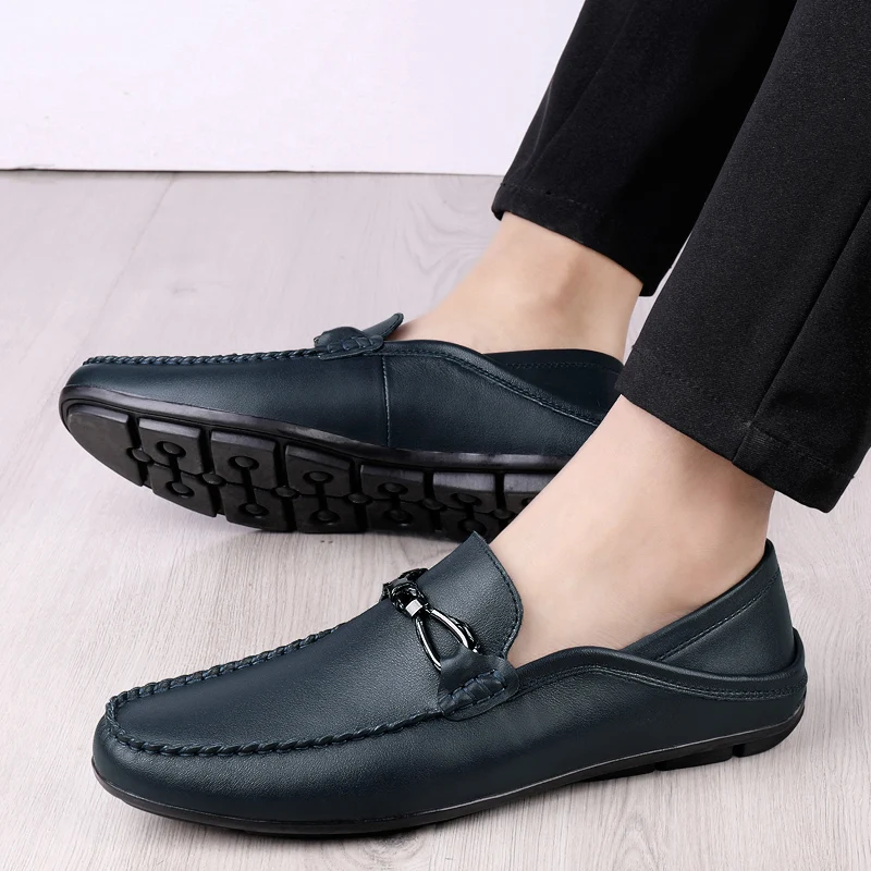 Genuine Leather Loafers Shoes For Men Black Blue Man Driving Shoes Top Quality Handmade Men Shoes Fashion Flats Shoes For Mens
Genuine Leather Loafers Shoes For Men Black Blue Man Driving Shoes Top Quality Handmade Men Shoes Fashion Flats Shoes For Mens