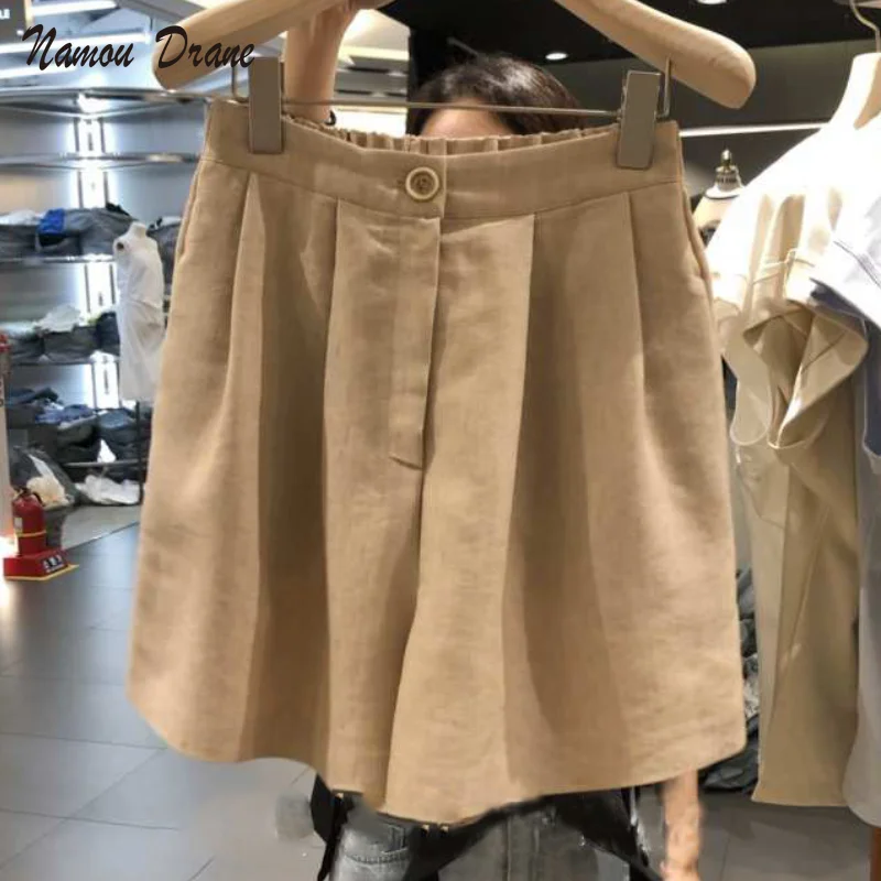 2021 New Elastic Waist Korea Dongdaemun Folds Solid Color Small Fresh Loose Wide-leg Holiday Style Casual Shorts sweatshorts
2021 New Elastic Waist Korea Dongdaemun Folds Solid Color Small Fresh Loose Wide-leg Holiday Style Casual Shorts sweatshorts