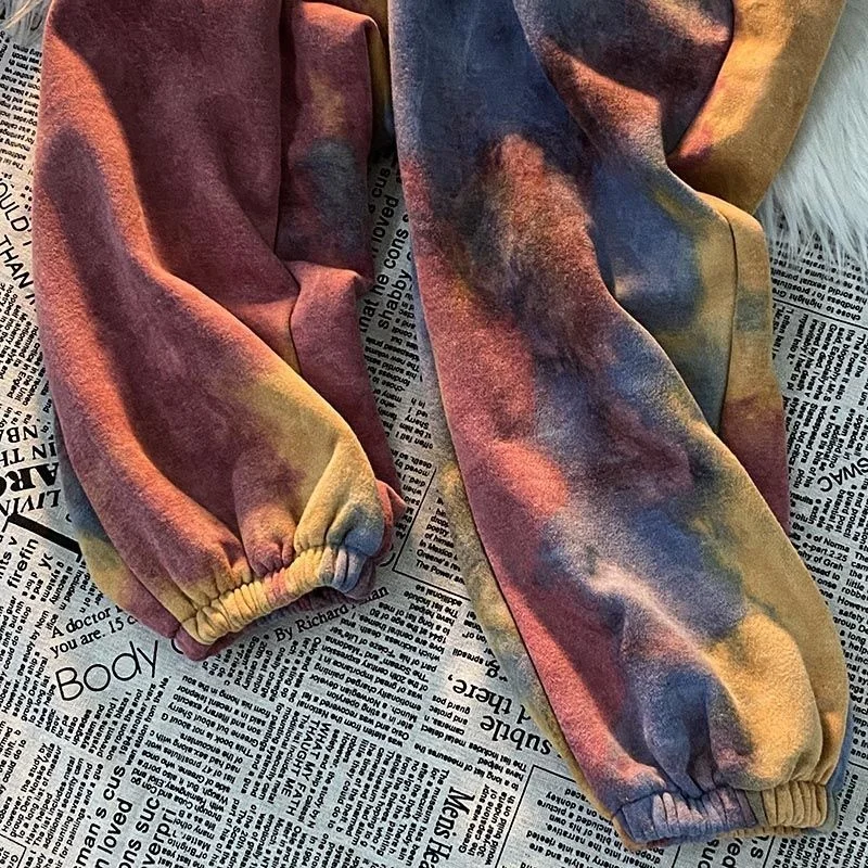 Tie Dye Women Pants High Waist Long Sweatpants Fashion Female Jogger Trousers Autumn Winter Ladies Girls Harem Pants Streetwear
Tie Dye Women Pants High Waist Long Sweatpants Fashion Female Jogger Trousers Autumn Winter Ladies Girls Harem Pants Streetwear