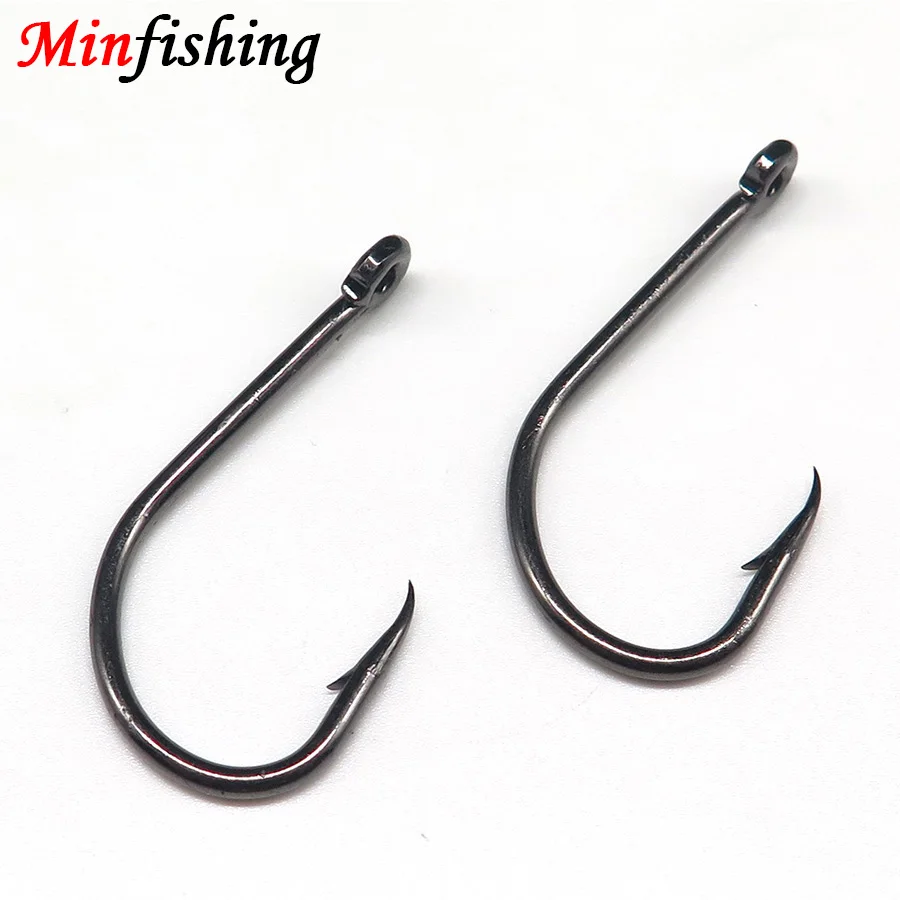Minfishing 50 Pcs/Lot Very Sharp High Carbon Steel Barbed Hook with Sizes #6 - #5/0 Sea Fishing 
Minfishing 50 Pcs/Lot Very Sharp High Carbon Steel Barbed Hook with Sizes #6 - #5/0 Sea Fishing