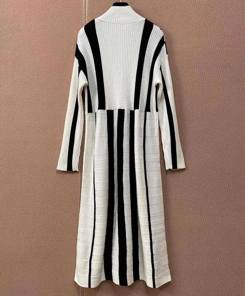 Turtleneck Sweater Dress 2020 Autumn Winter Knitwear Women Striped Patterns Knitting Long Sleeve Mid-Calf Length Dress Knitted
Turtleneck Sweater Dress 2020 Autumn Winter Knitwear Women Striped Patterns Knitting Long Sleeve Mid-Calf Length Dress Knitted