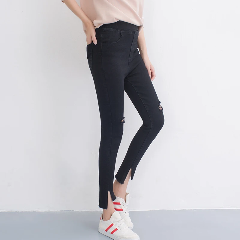 Black Skinny Hole Plus Large Size Oversize Korean Vintage Autumn Women'S Clothing High Waist Trousers Fashion Pants For Girls
Black Skinny Hole Plus Large Size Oversize Korean Vintage Autumn Women'S Clothing High Waist Trousers Fashion Pants For Girls
