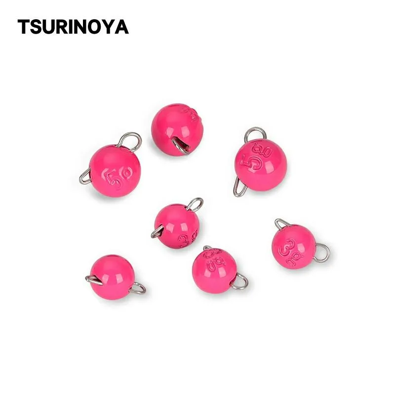 Рыболовный грузил TSURINOYA аксессуар для рыбалки цвет розовый/зеленый | Спорт и