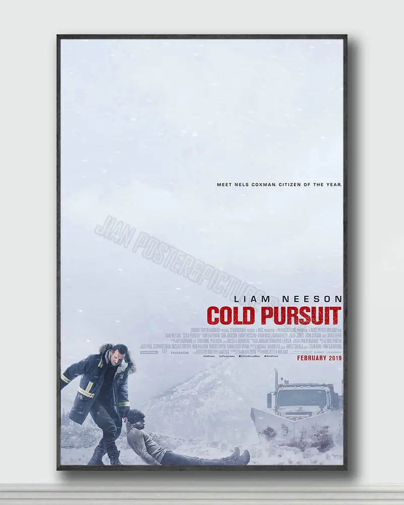 

NJ119 Cold Pursuit Movie Silk Posters and Prints wall art Art Poster Home Decor