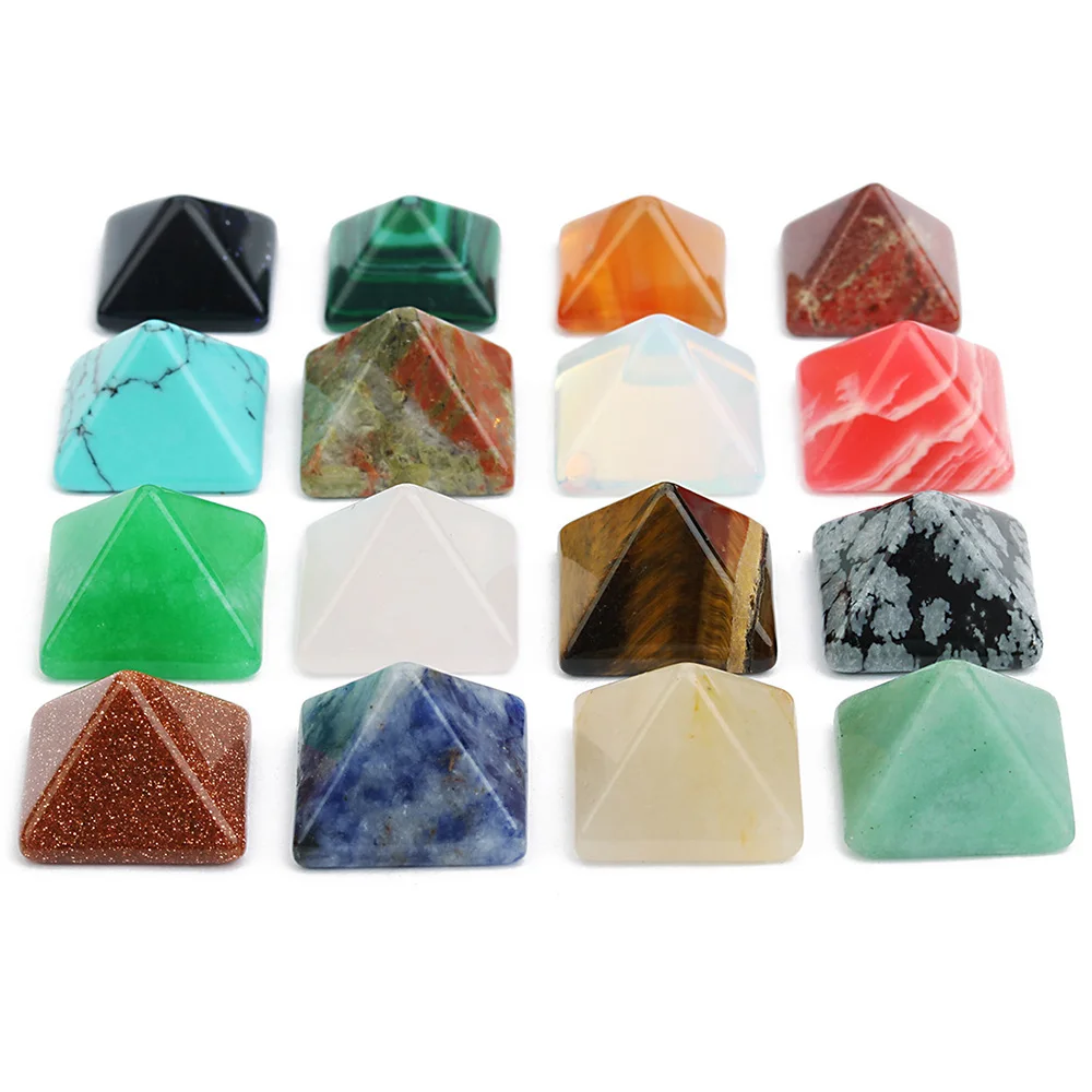 10 Pcs/lot Pyramid Natural Gemstone Crystal Square Healing Quartz Multi-color Colored Stones Home Office Decoration Crafts
10 Pcs/lot Pyramid Natural Gemstone Crystal Square Healing Quartz Multi-color Colored Stones Home Office Decoration Crafts