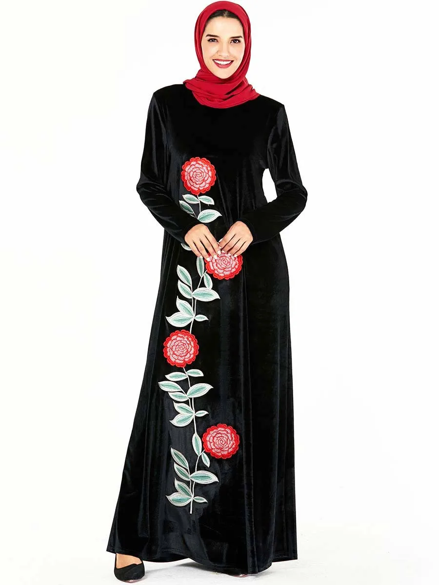 Elegant Muslim Abaya Embroidery Maxi Dress Hijab Vestidos Cardigan Kimono Long Robe Gowns Jubah Middle East Eid Ramadan Islamic
Elegant Muslim Abaya Embroidery Maxi Dress Hijab Vestidos Cardigan Kimono Long Robe Gowns Jubah Middle East Eid Ramadan Islamic